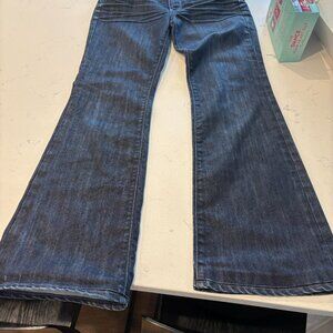 Paige petite dark wash hidden hills high rise, boot cut jeans Size 29